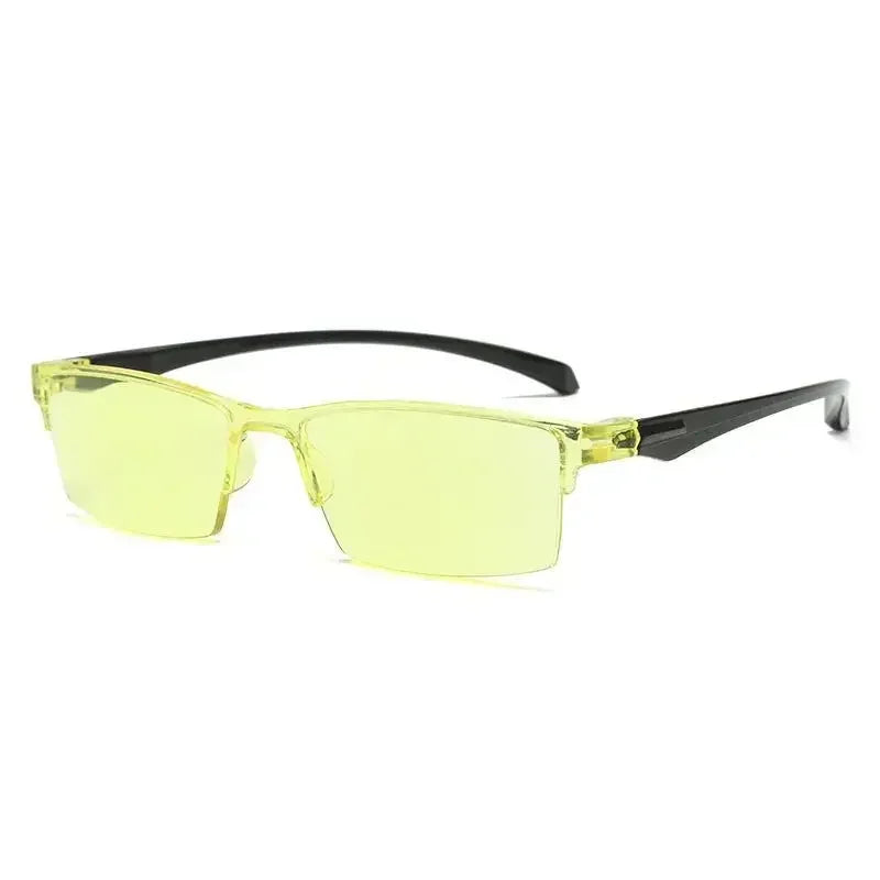 Intelligent Progressive Multifocal Reading Glasses Anti Blue Light Half Frame Spectacles Far Near Dual Use Presbyopic Glasses