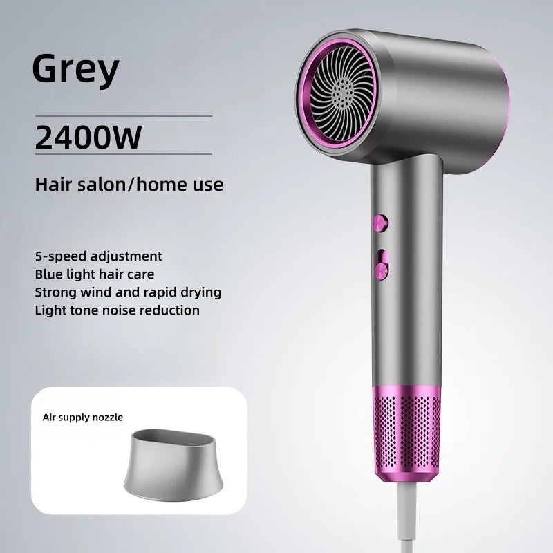 Manufacturer's Direct Selling High-Speed Hair Dryer 2400w High-Power Negative Ion Blue Light Hair Care Home Hair Salon Hair Drye