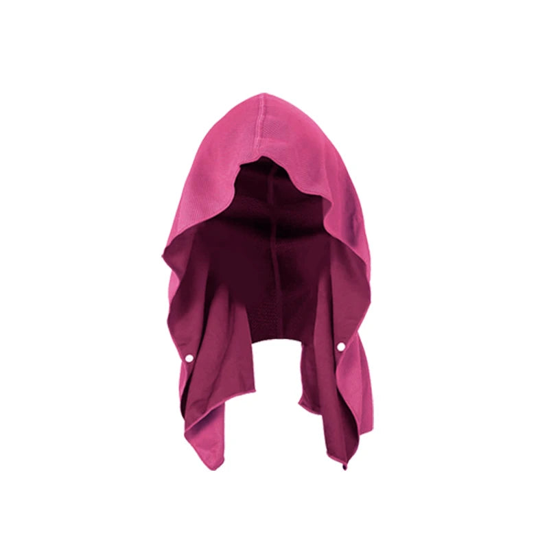 Cooling Hooded Towel, Evaporative Cooling Technology, Immediately Cools When Wet, Very Suitable For Fitness, Gym, Outdoor Sports