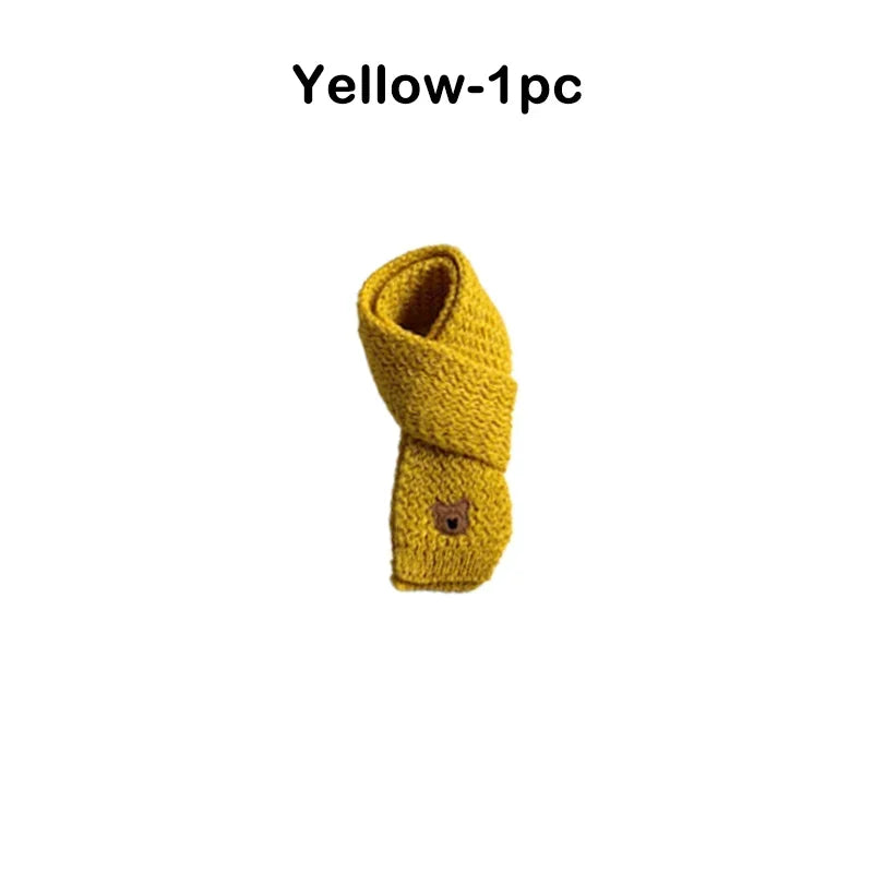 Kids Windproof Scarf Fleece Lined Warm Neck Cover Toddler Winter Scarf Christmas Gift Unisex Baby Outdoor Scarf Korean Cute