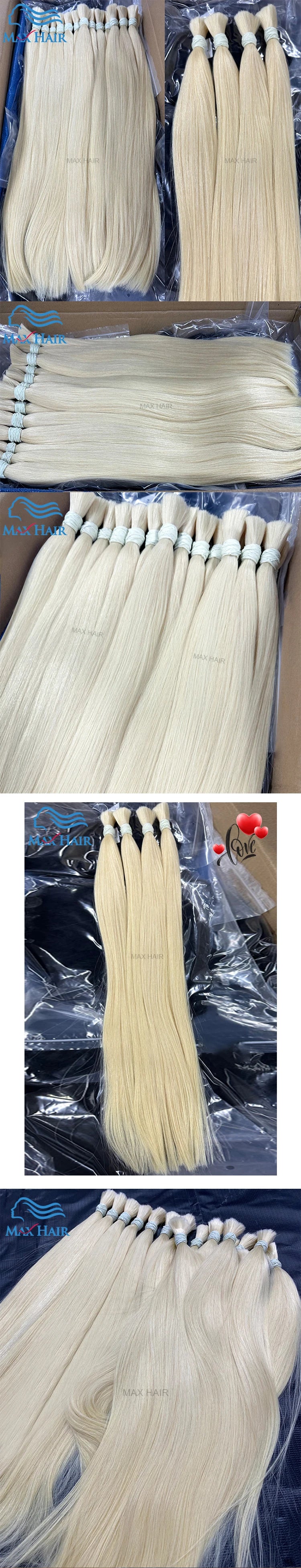 Human Hair Bulk No Weft Virgin Remy Hair Vietnamese Hair Straight Hair Bulk Real Natural Hair No Weft For Braiding Wholesale