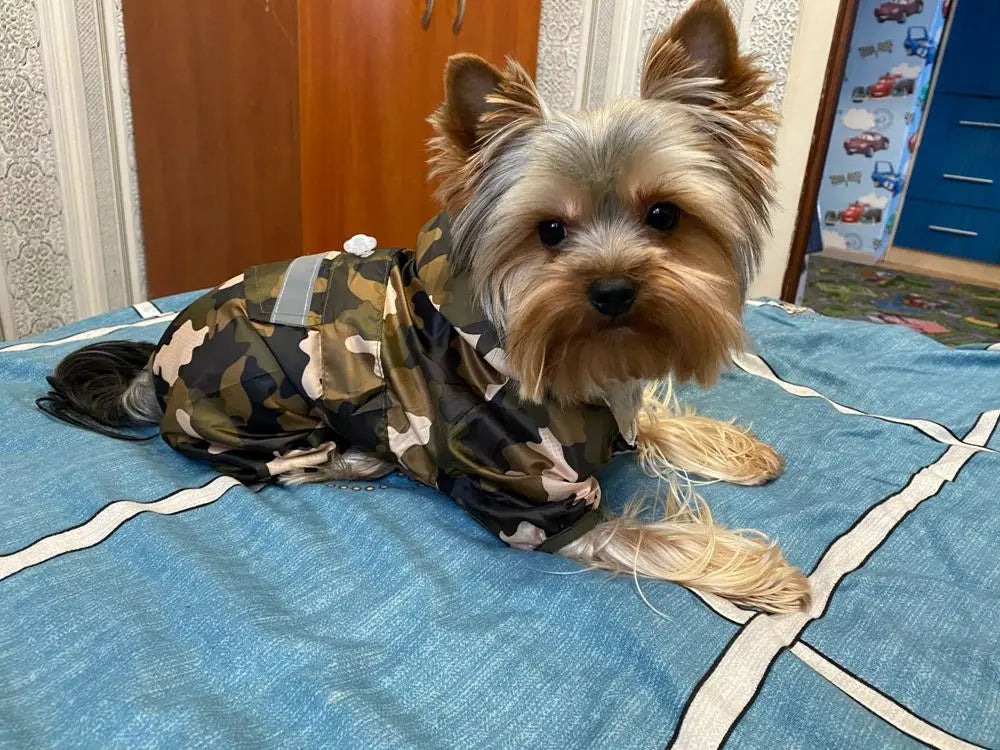Dog Raincoat Puppy Rain Coat with Hood Reflective Waterproof Dog Clothes Soft Breathable Pet Cat Small Dog Rainwear XS - 5XL