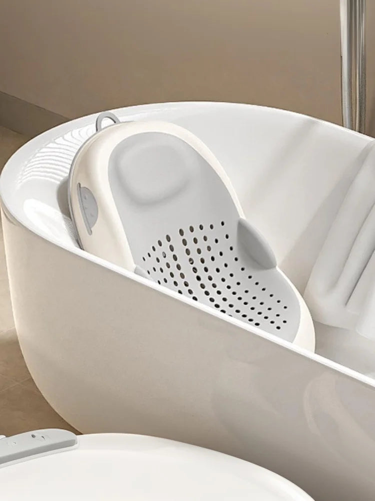 New 1Pcs Newborn Baby Bath Tub Foldable Rack, Shower Net Seat- Anti Slip Bathtubs Accessory for Infant Care