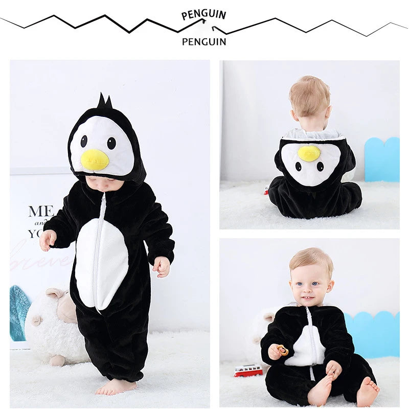 0 to 4 Years Baby Pajamas Winter Cartoon Sleeping Clothes Boys Dinosaur Pijamas Onesies Girls Clothes Toddler Night Bodysuits