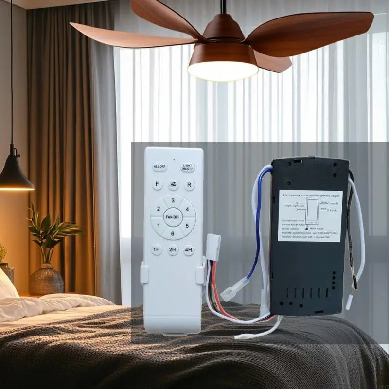 Ceiling Fan Light Receiver With 6 Level Speed Control Weather Resistant
