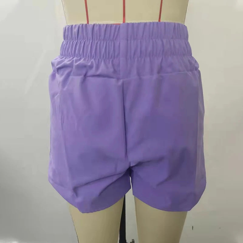 Women Shorts Gym Sports Casual Jogging Running Fitness Trouser Lady Elastic Waist Summer Streetwear Home Fashion Short Pants New