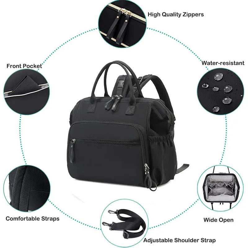 Large Capacity Diaper Bag  Backpack for Women Totes Baby Diaper Nappy Bags Shoulder Cotton Ladies Maternity Shopping Bags