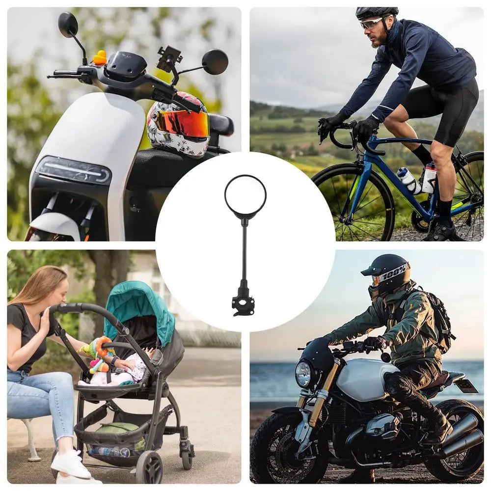 Stroller Rear View Mirror Security Toddler Stroller Mirror For Jogging Easy To Install Stroller Convex Security Mirror