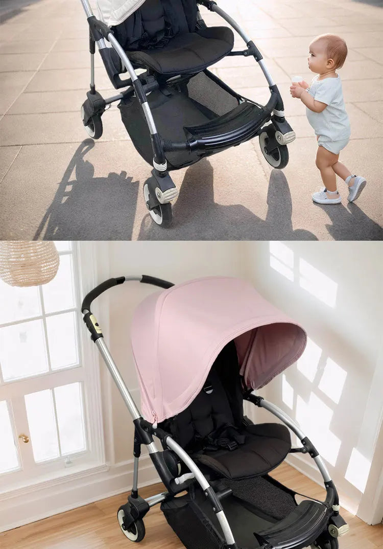Baby Stroller Sun Shade Awning Canopy And Seat Cushion For Bugaboo Bee6 Bee5 Bee3 UV Proof Pram Cover Baby Stroller Accessories
