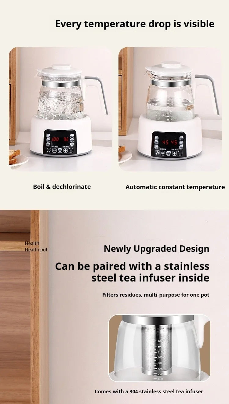 1.3L Household Constant Temperature Kettle, Fast Boiling Kettle, Baby Milk Regulator, Electric Kettle, Durable Health Pot