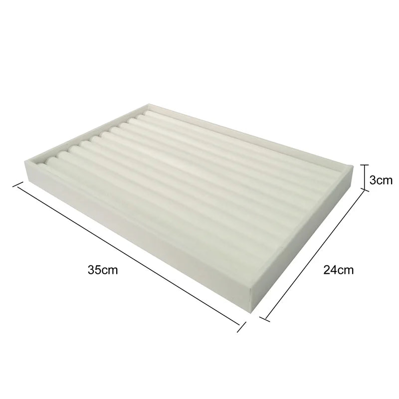 Large capacity jewelry display tray 35*24cm ring earring necklace storage holder Personal jewelry collection decoration tray