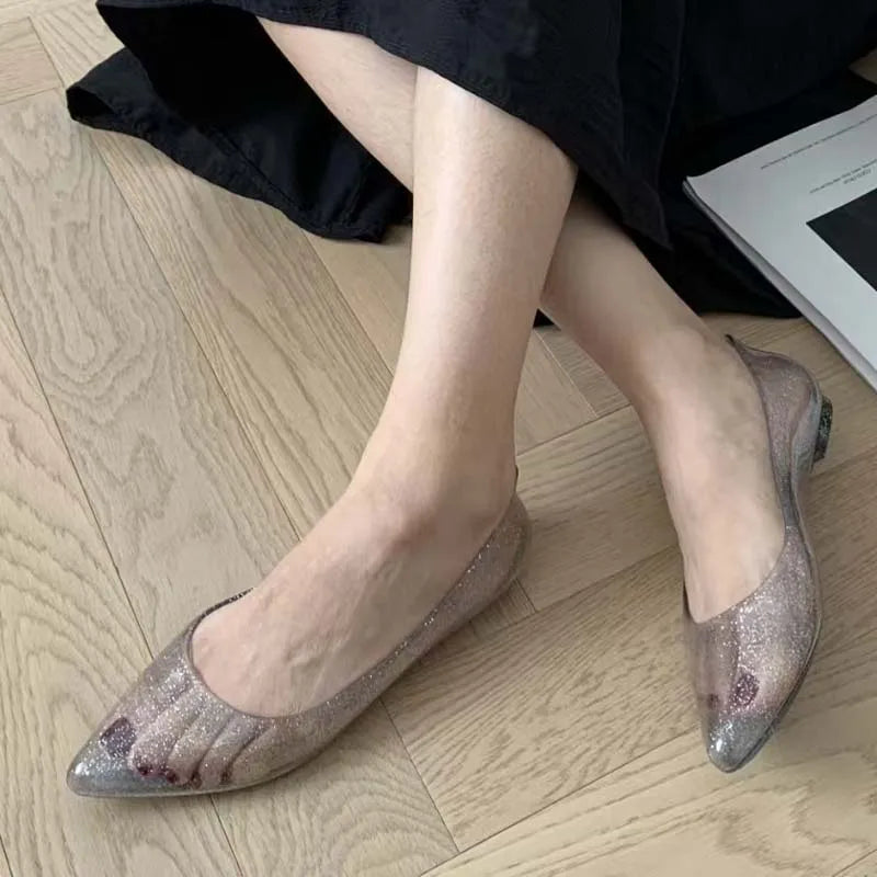 New Fashion Transparent Women's Shoes