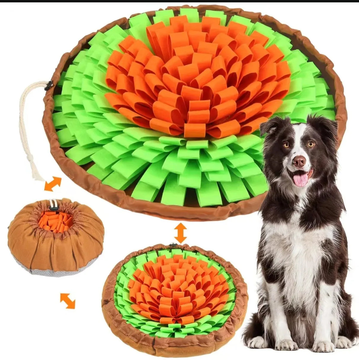New Pet Sniffing Pad Flower-shaped Slow Food Pad Olfactory Training Educational Mat Pet Toy Dog Sniffing Mat
