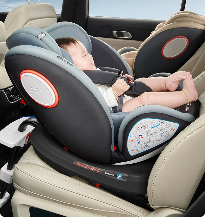 Child seat 360° ISOFIX rotating baby car seat Child Car Safety Seats ECE R129 5-point seat belt 0-12 Years Suitable for newborn