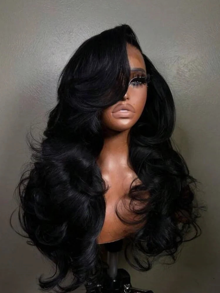 250% Density 42 Inch 13x4 Body Wave Lace Frontal Wigs Human Hair Pre Plucked 13x4 Frontal Wigs Human Hair HD Lace Body Wave Wigs