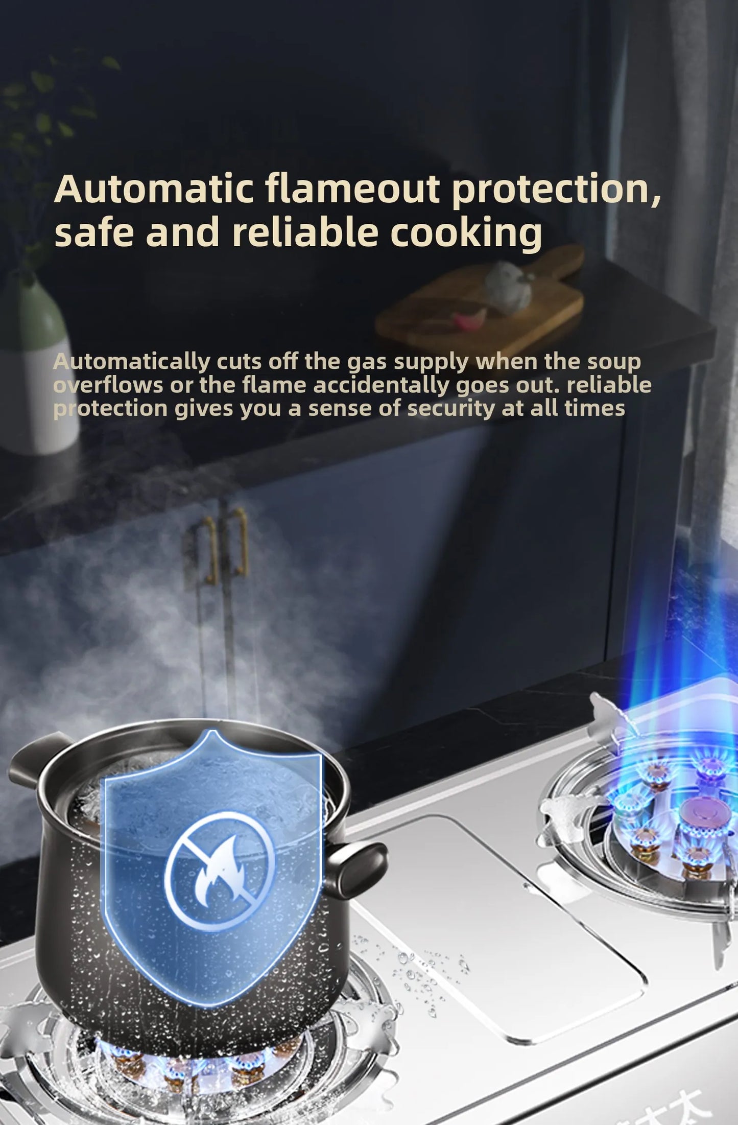 High Pressure Gas Stove for Home Use LPG Natural Gas Stove Commercial Strong Flame Cooker