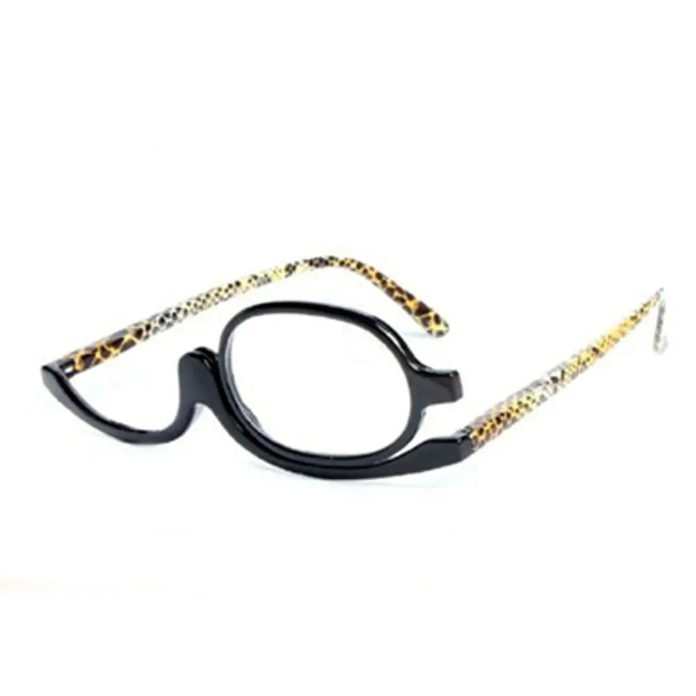 New Rotating Magnifying Makeup Reading Glasses For Women Folding Clamshell Cosmetic Presbyopic Glasses For Elder Unisex