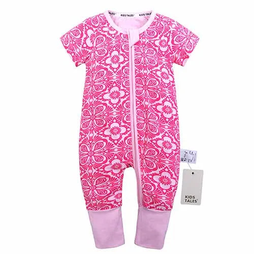 0-3years Baby Rompers Newborn Clothes Short Sleeve Infant Printing Pajamas Cotton Soft Boys Girls Jumpsuit Costume Body Suit