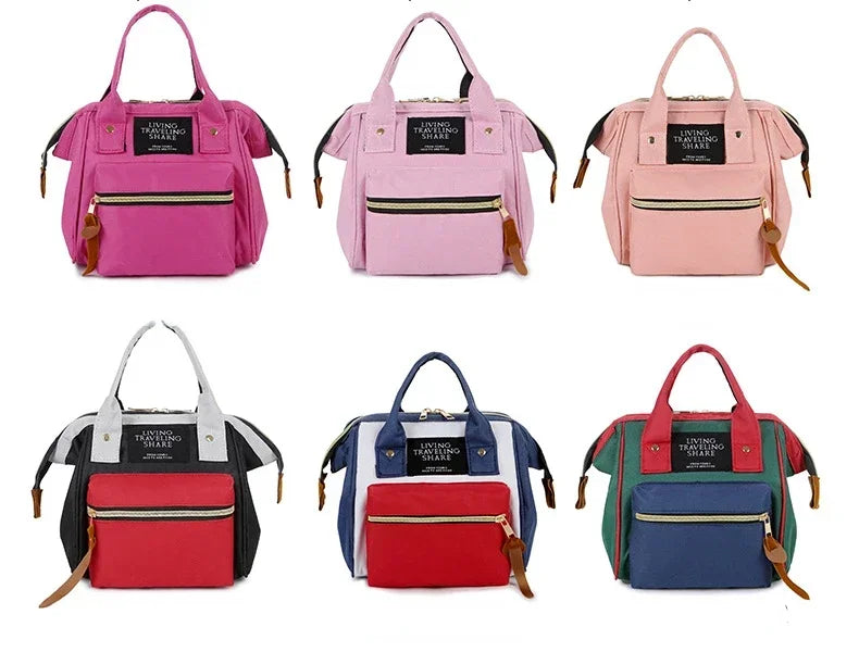 Small size mother and baby mother storage bag handbag travel backpack diaper bag baby stroller accessories