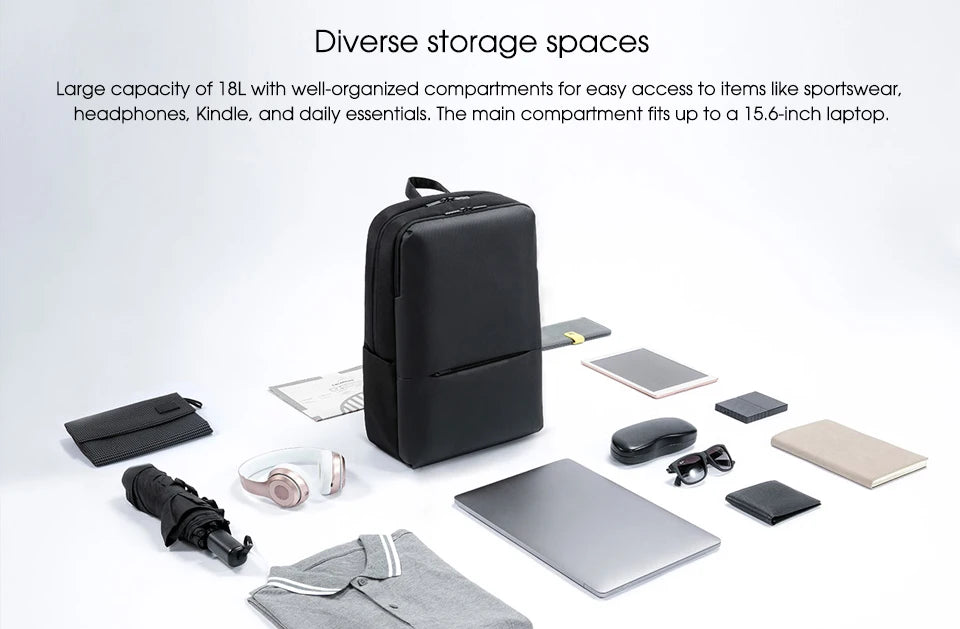 NEW Original Xiaomi Classic Business Backpack 2 Fashion Laptop Bag for Men and Women Travel Large Capacity Backpack