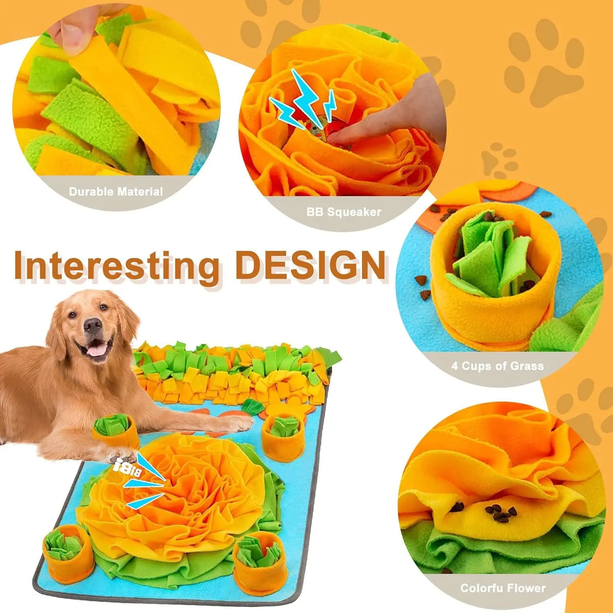 Pet Scent Pad Dogs Consume Energy Eating Puzzle Slowly Sniff, Found That Food Can Be Cleaned, Very Durable