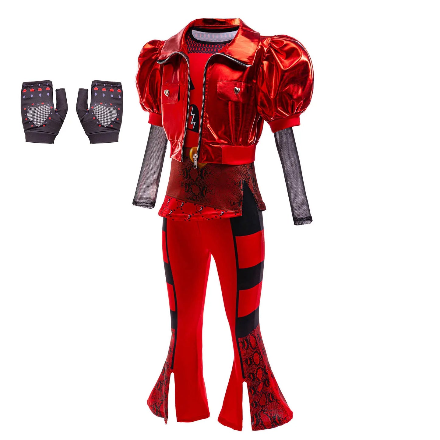 Descendant Costume Play 2026 Teen Fantasy Comedy Film The Rising of Red Cosplay Kylie Cool Outfit Halloween Dress up for Girls