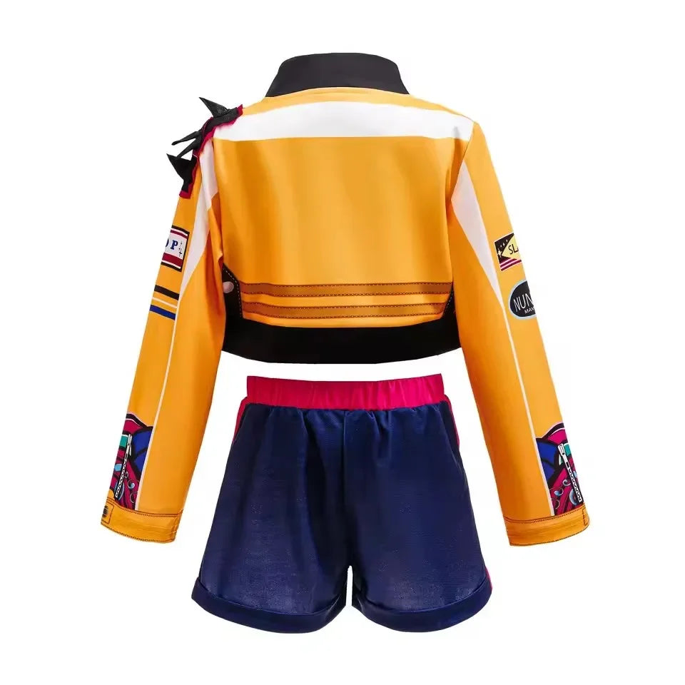 Girls Costume Cosplay Idol Group Kids Stage Outfit Halloween Costumes with Accessories