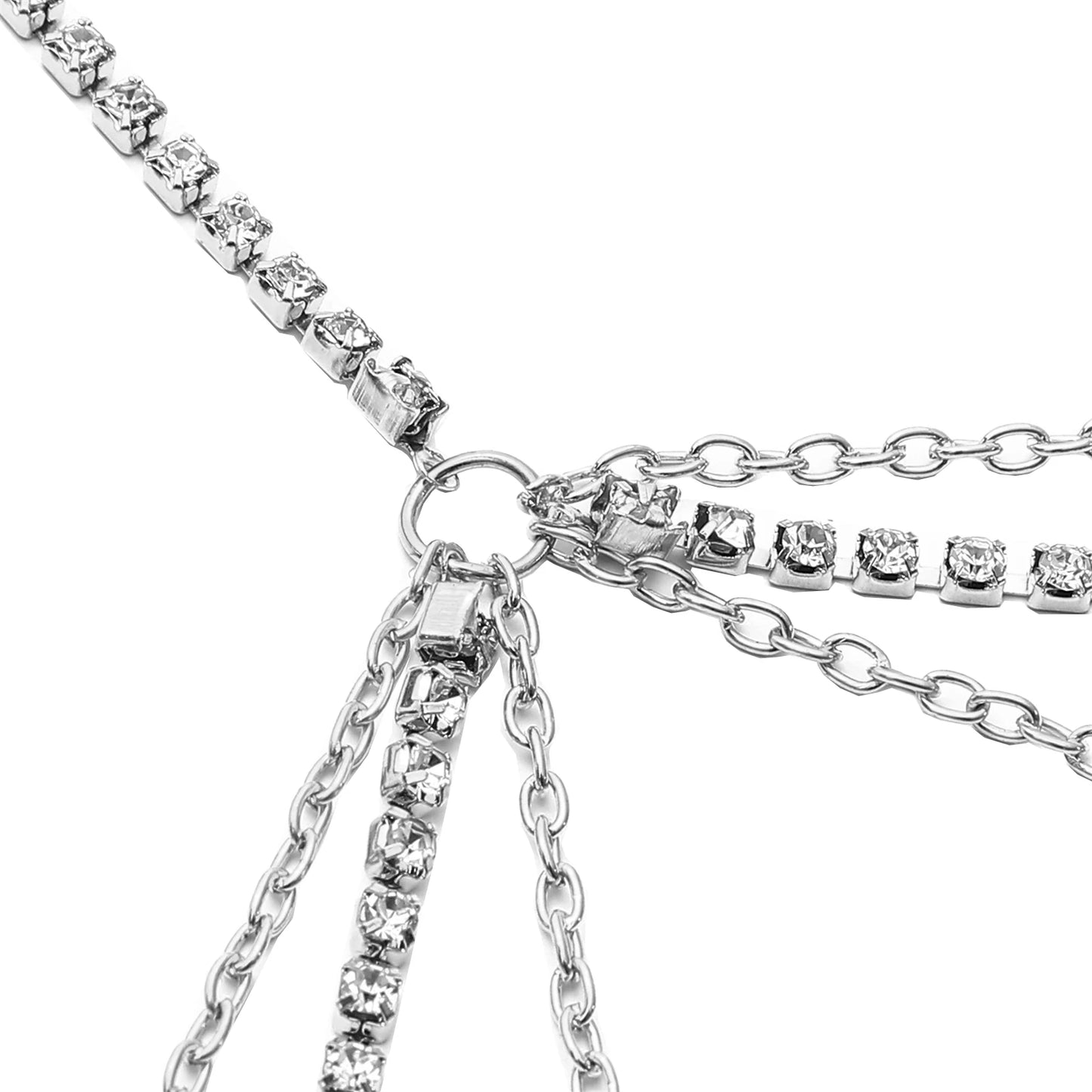 Sexy Body Chains for Women Rhinestone Bikini Chest Bra Chains Body Jewelry Fashion Summer Accessories