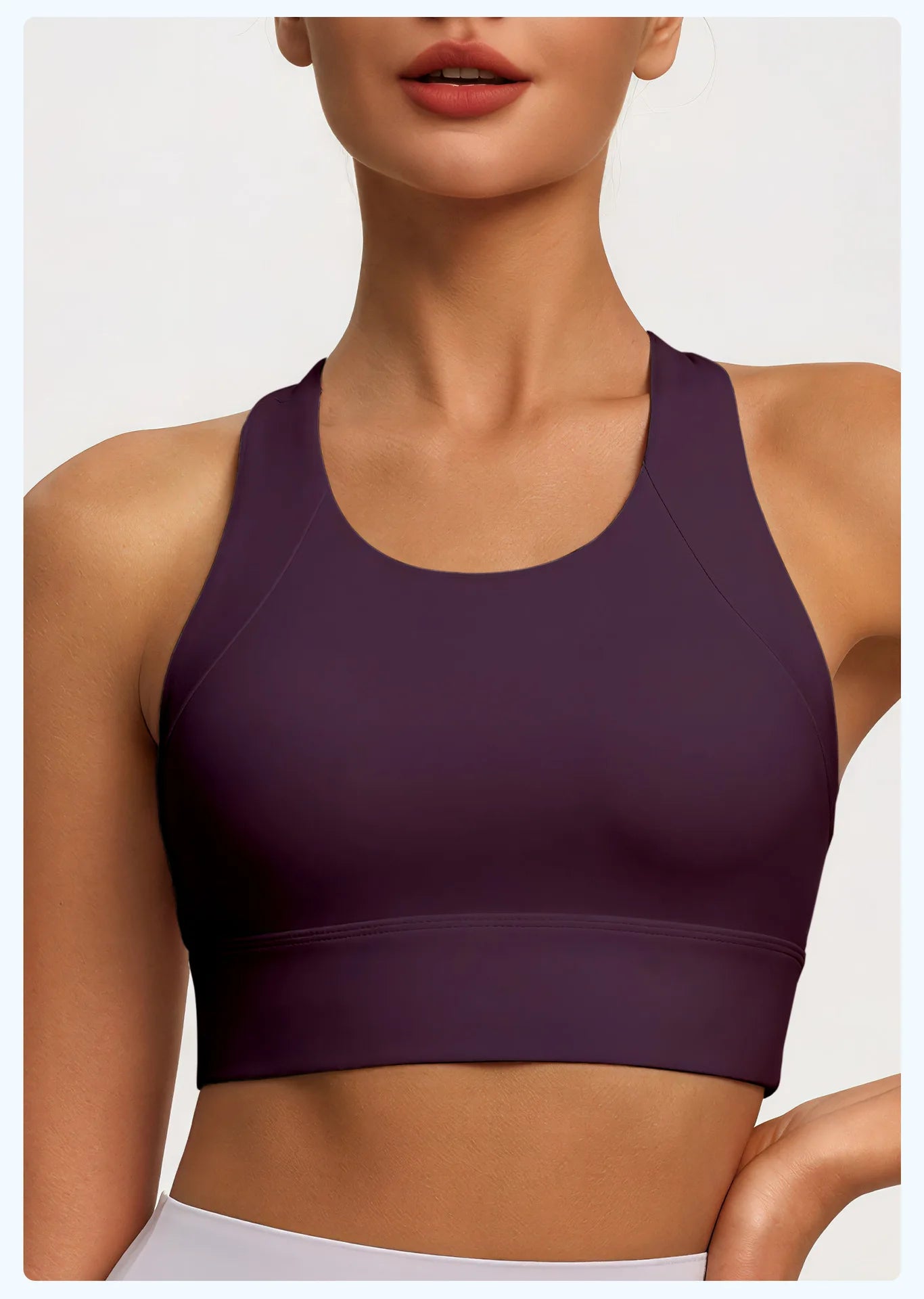 New Women's Sports Yoga Tank Top Halter Neck, Sexy Running Bra with Built-in Pads High-Intensity Shock-Absorbing Bra Tennis L