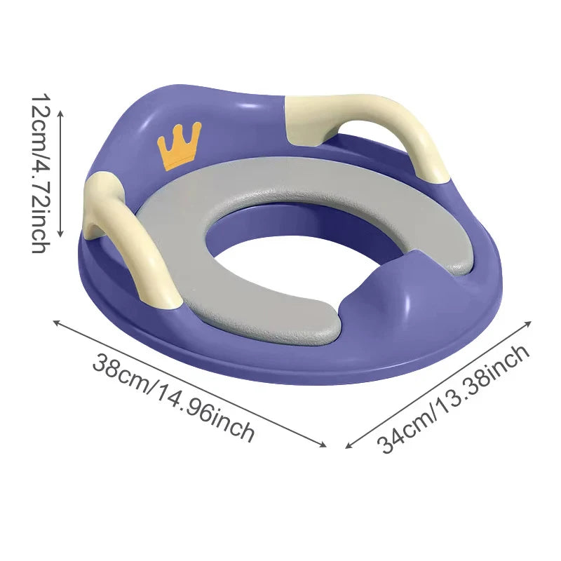 Baby Potty Mat Training Seat Handle Portable Soft Potty Mats Kid Toilet Household Auxiliary Non-slip Toilet Child WC Reducer