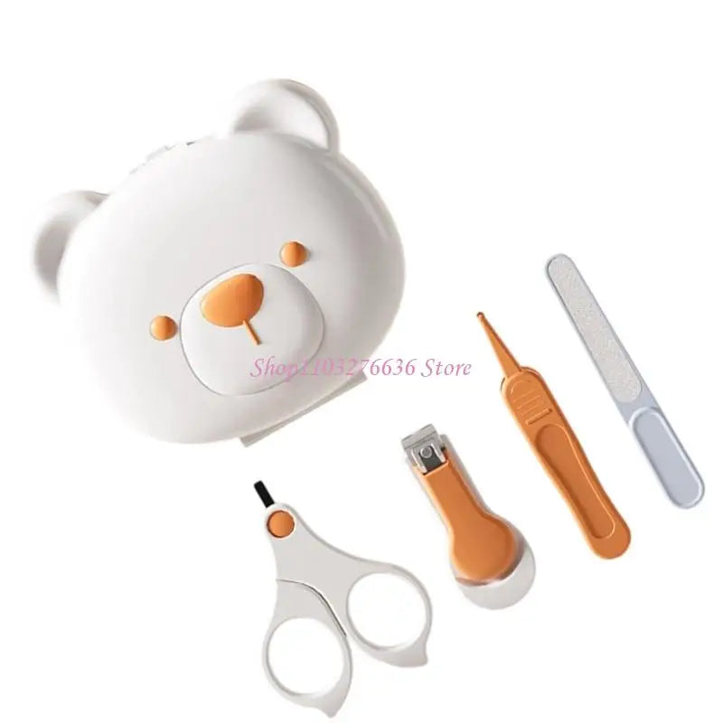 R6FD Baby Nails Care Tool Safe Grooming for Newborns Include Clippers & Tweezer