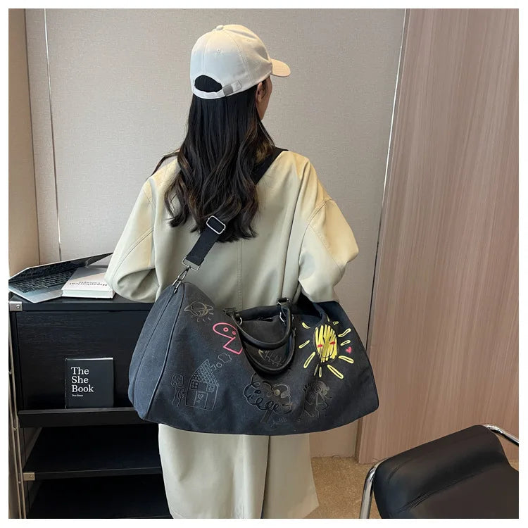 Large Capacity Travel Bag Fitness Handbag Crossbody Bag for Women Duffle Bag Carry on Luggage Bolso Marca Lujo Сумка Женская Sac