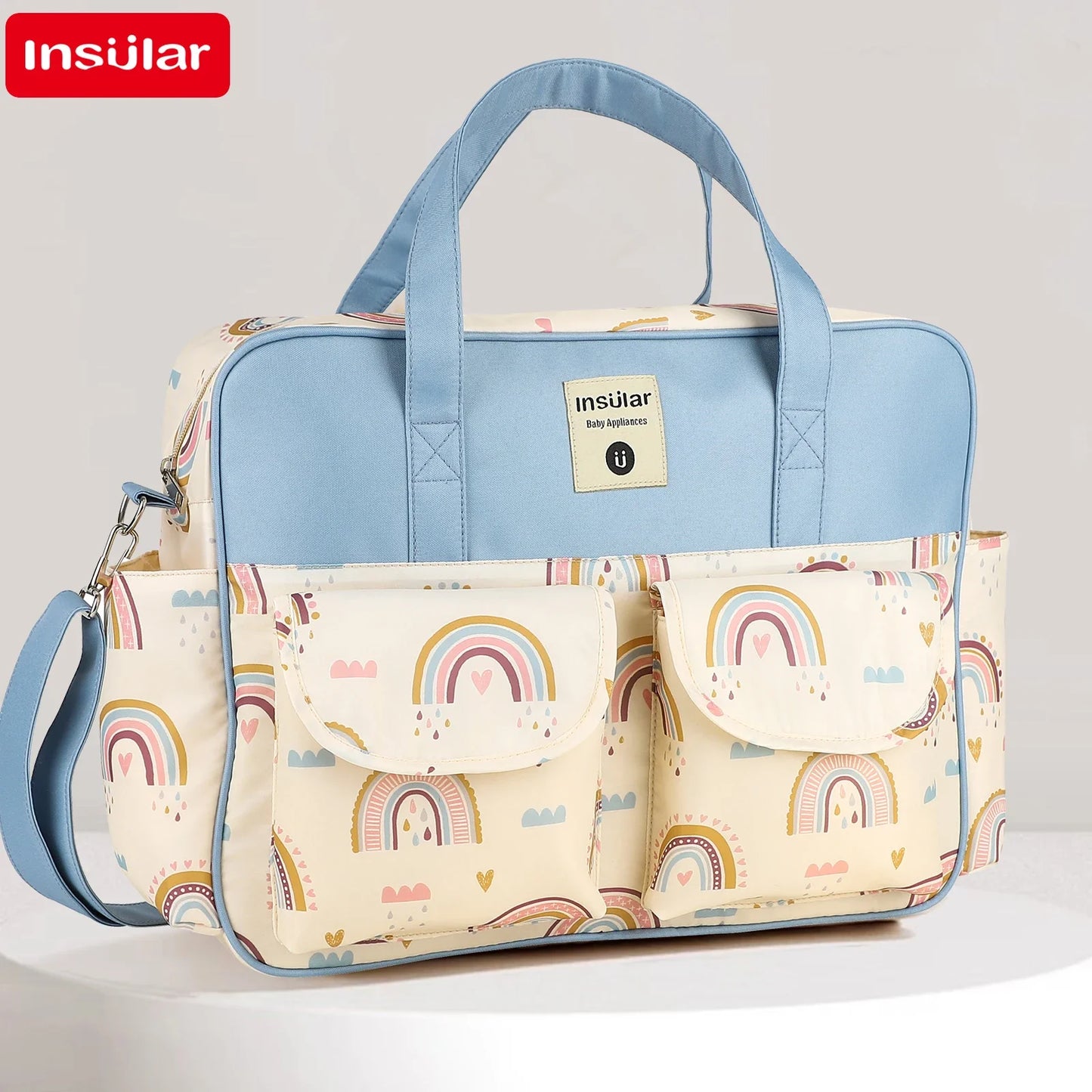 OutdoorsCartoon Waterproof Tote Fashion Mommy Bags Oxford Fabric Travel Women Handbag Shoulder Bag Large Capacity Diaper Bag