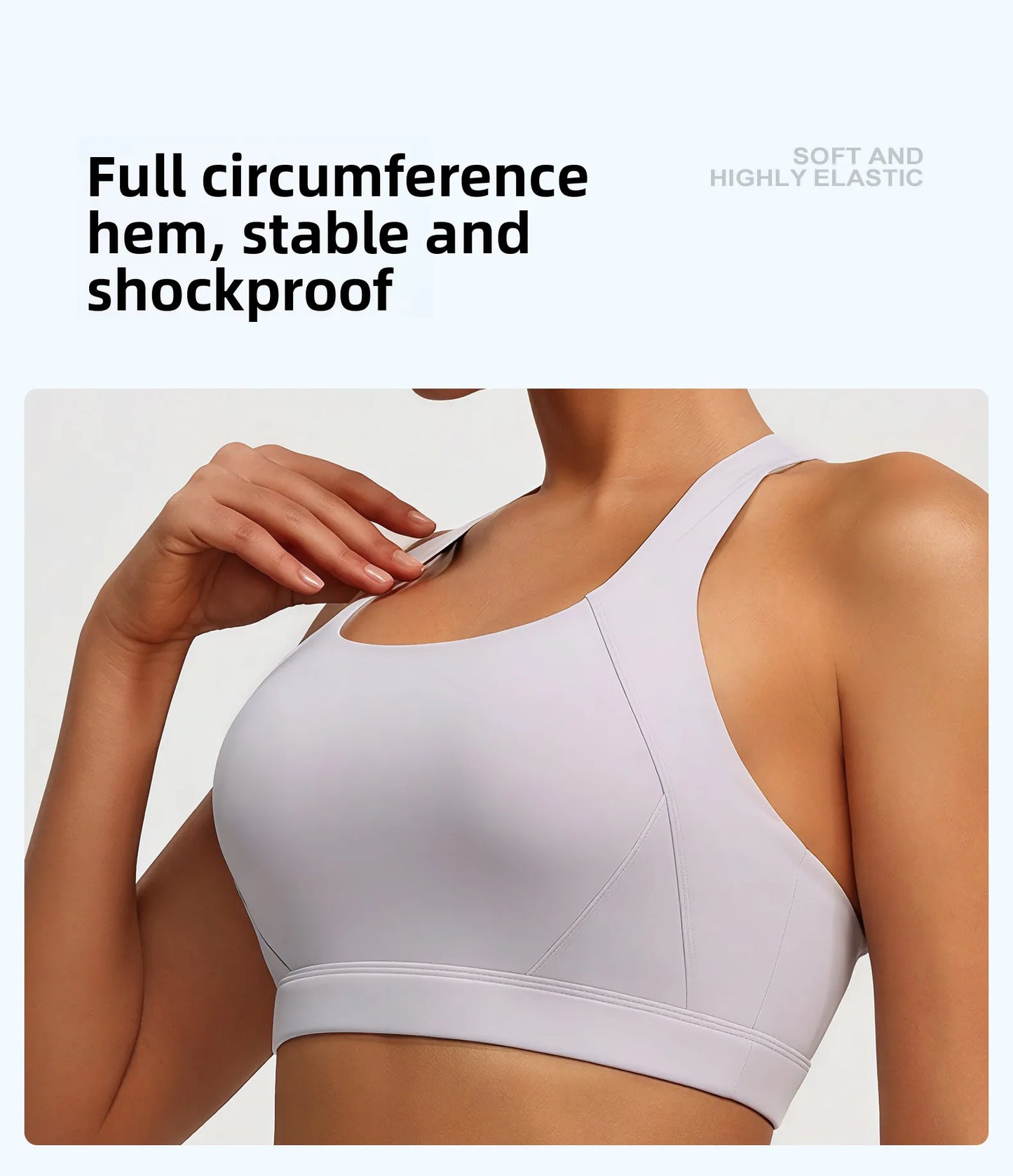 New Women's Sports Yoga Tank Top Halter Neck, Sexy Running Bra with Built-in Pads High-Intensity Shock-Absorbing Bra Tennis L