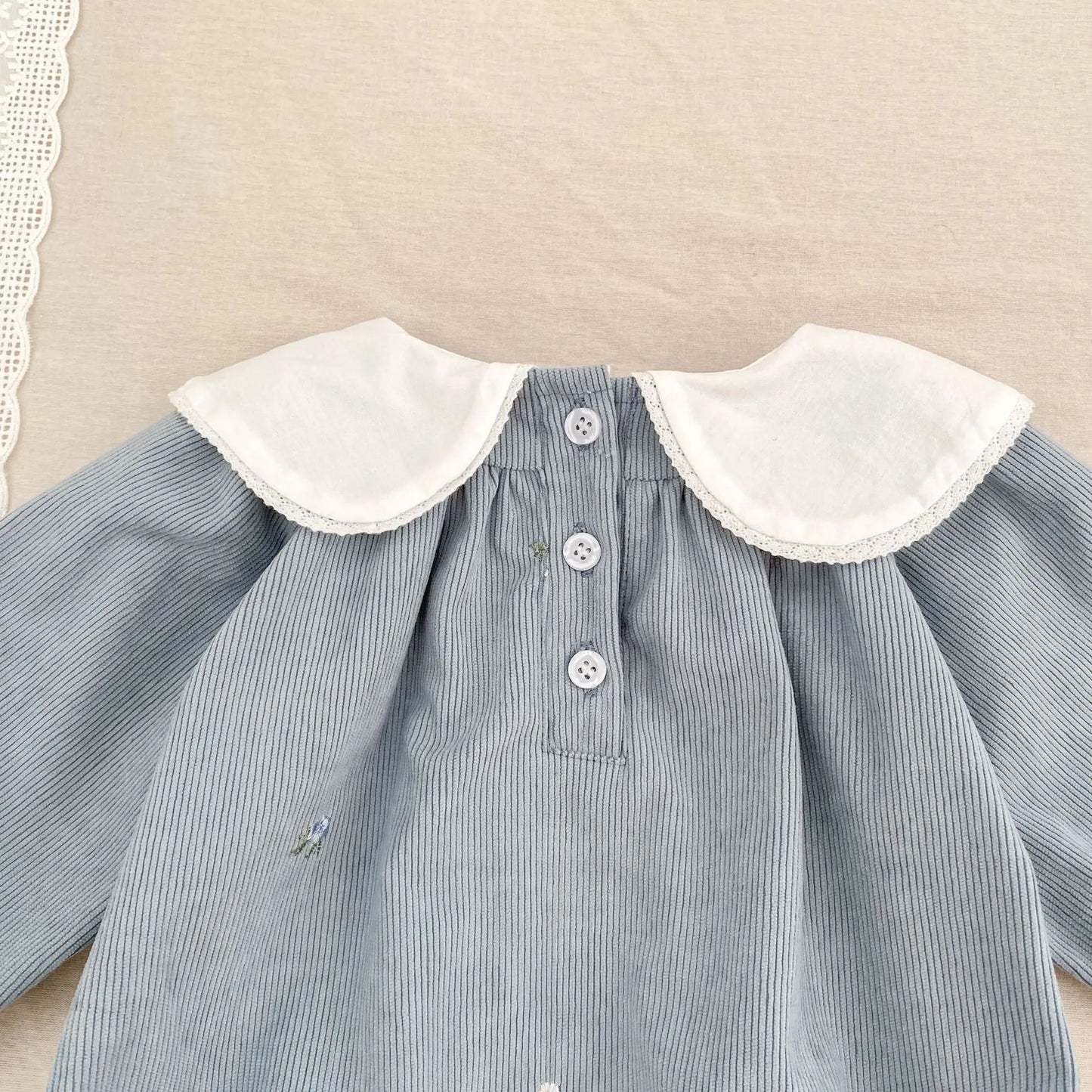 2025 New Toddler Baby Girls Romper Spring Children Clothes Ruffled Long Sleeved Cotton Baby Clothing Flower Baby Girls Jumpsuit