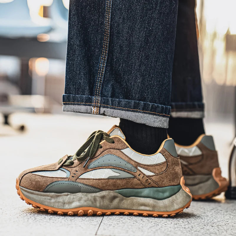 New Arrival Men's Casual Shoes PU Leather Sneakers Comfortable Tenis Masculino Outdoor Male Treking Footwear Travel Skate Shoes