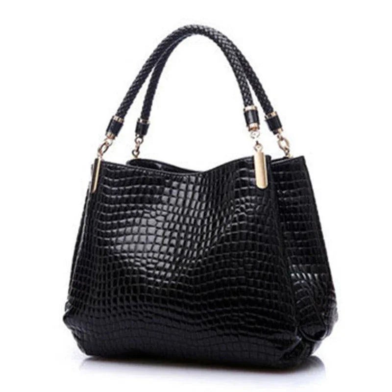 Luxury Ladies Hand Bags Purse Fashion Shoulder Bags Bolsa Sac Crocodile Famous Designer Brand Bags Women Leather Handbags