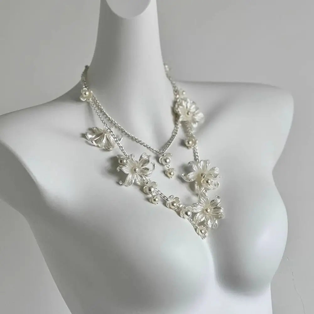 Fashion Elegant Pearl Waist Chains Waist Accessory Versatile Floral Belly Chain Boho Hip Chain Women