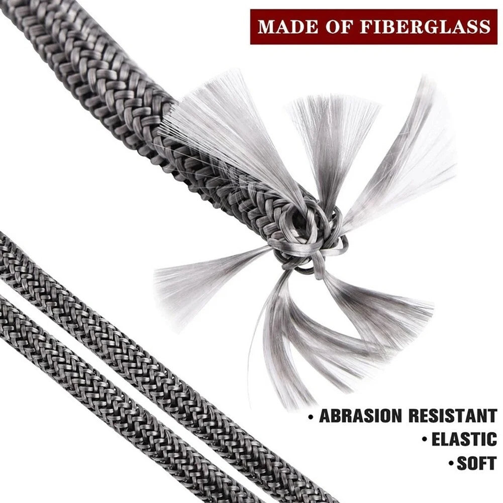 1set 6mm~25mm Fireplace Sealing Rope Wood Stove Door Gasket Rope Seal Replacement Black Gasket Tape Kit For Fireplace Oven