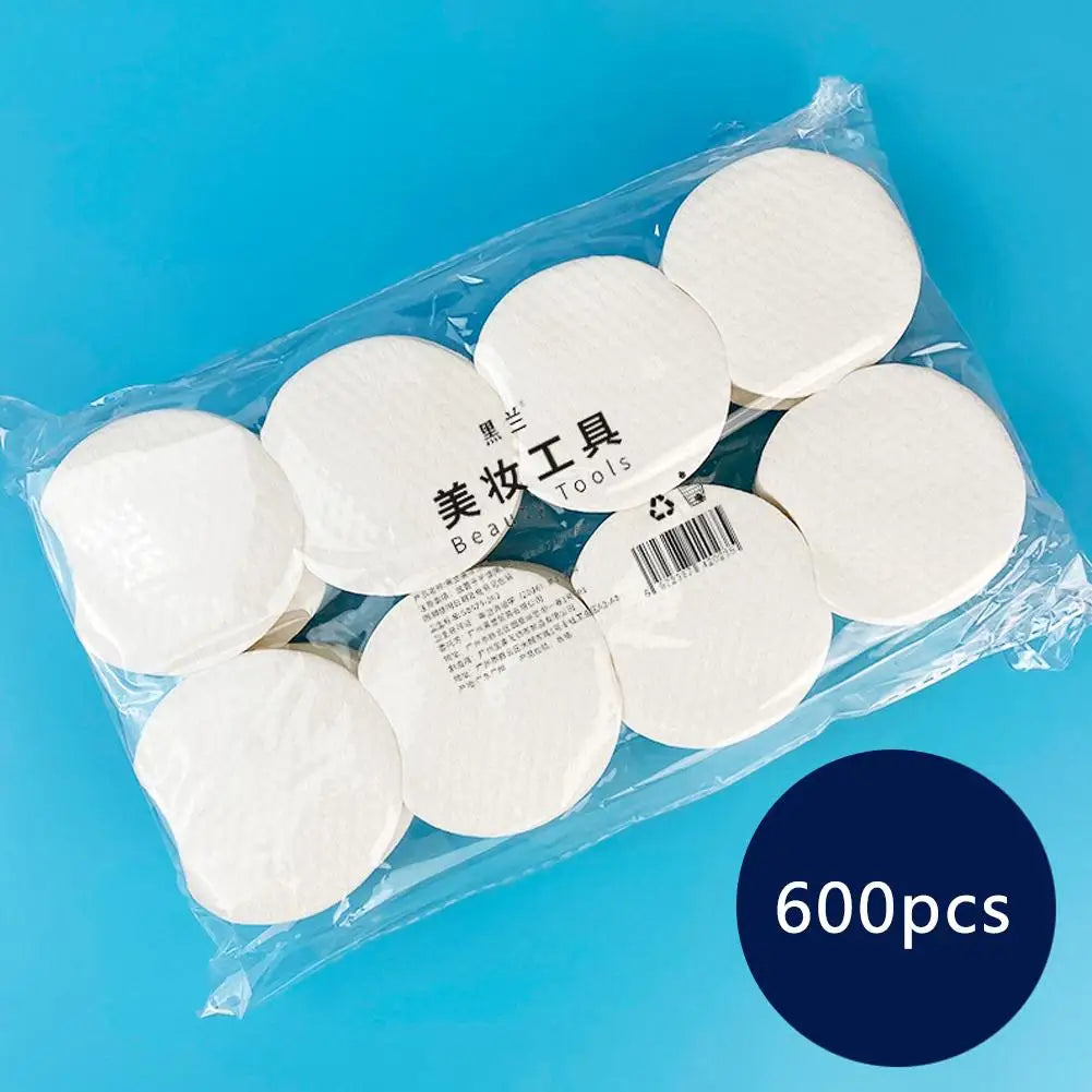 Cotton Pad Soft Absorbent Certified Organic Hypoallergenic Cotton Rounds - 300/600/1200 Count Premium Facial Makeup Removal Skin