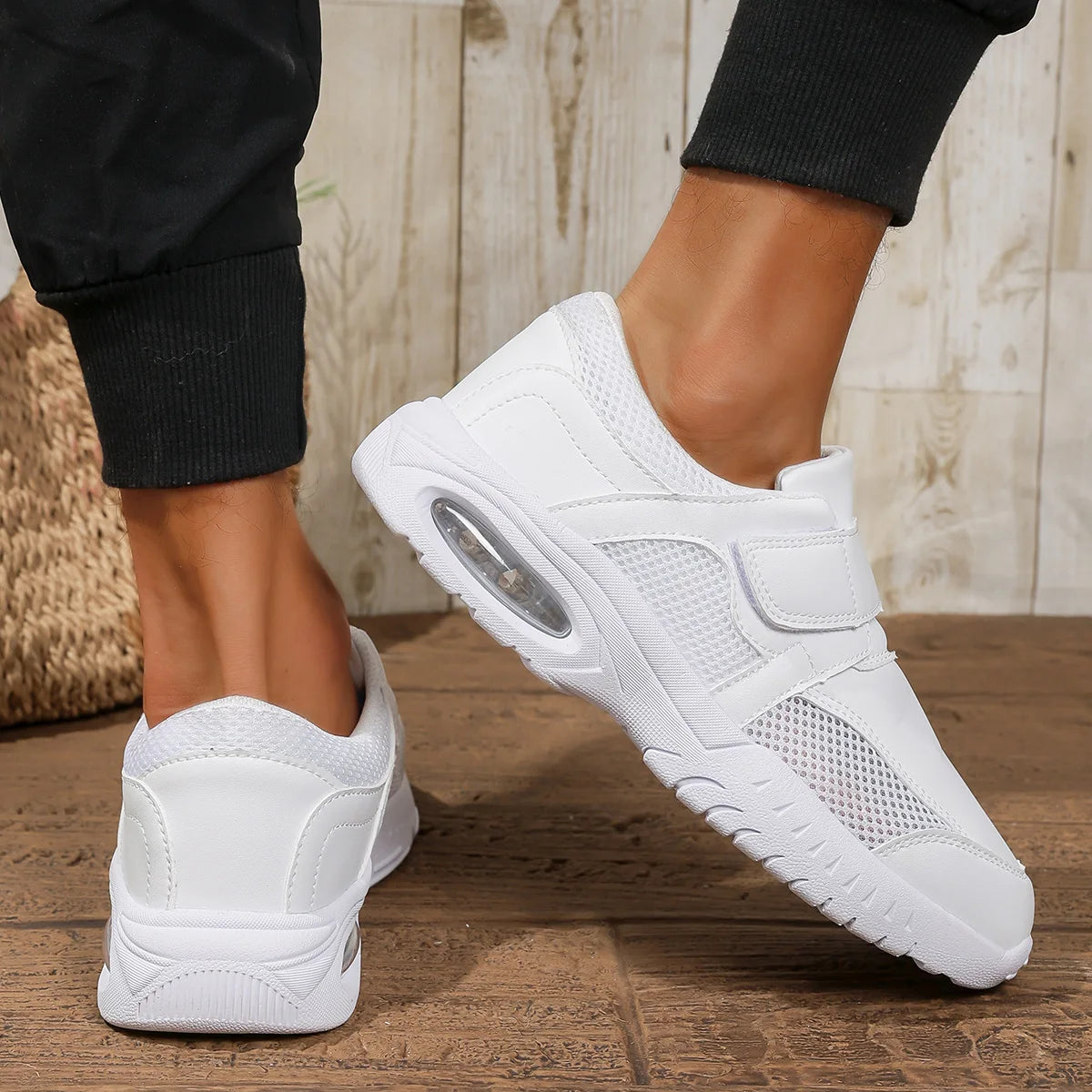 Pure White Nursing Shoes For Doctors Nurses Hospital Working Men Women Leather Sneakers Anti-skid Big Size 48 49