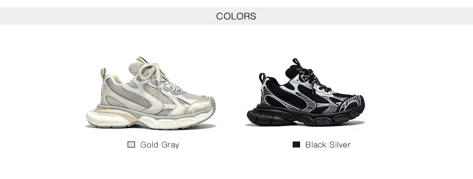 BEAUTODAY Casual Sneakers Women 2023 Synthetic Leather Mixed Colors Thick Soles Lace-up Breathable Ladies Shoes Handmade 29486