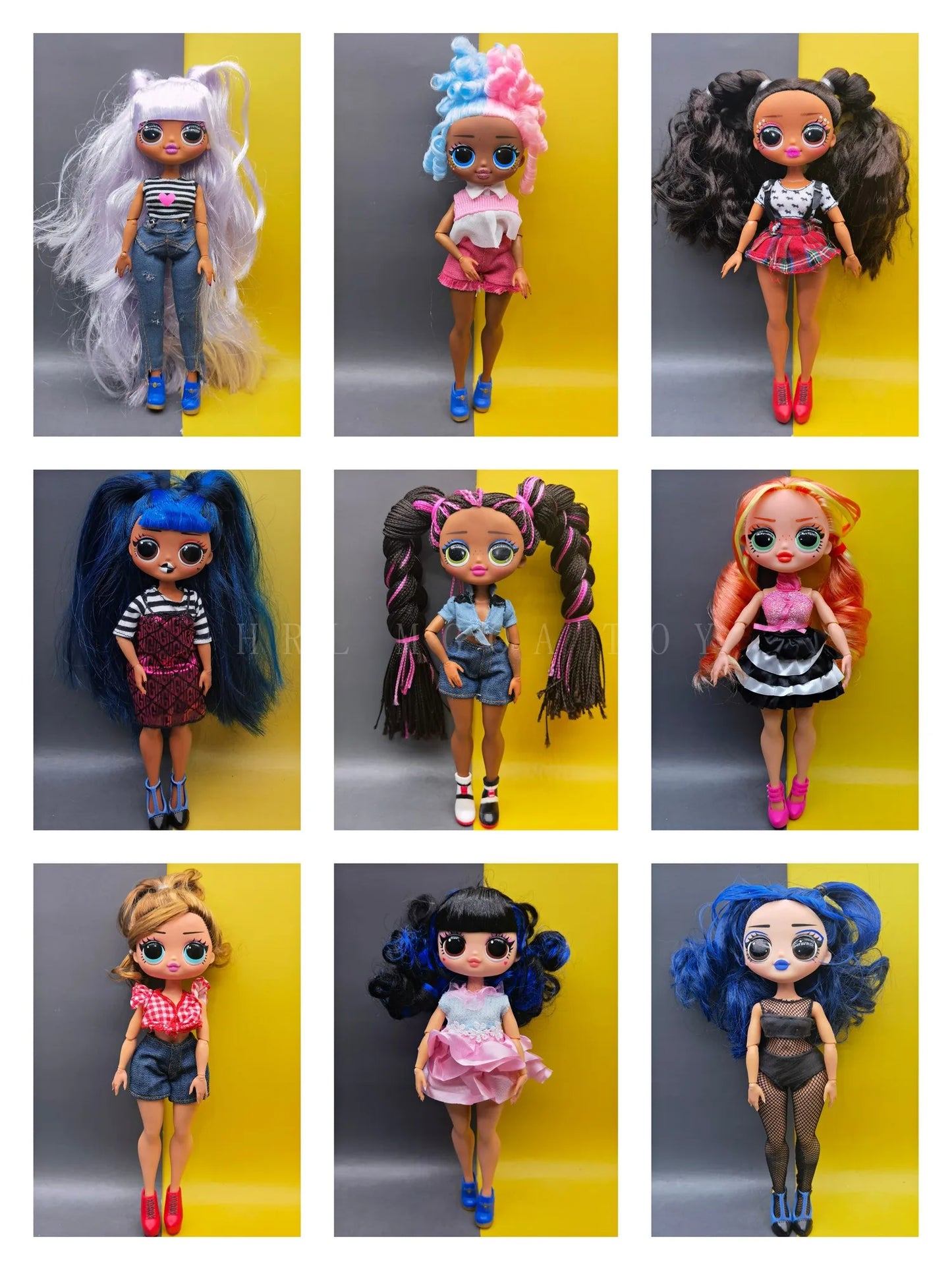 Original 24cm OMG multi-style big sister fashion dressup girl DIY holiday gift doll toy