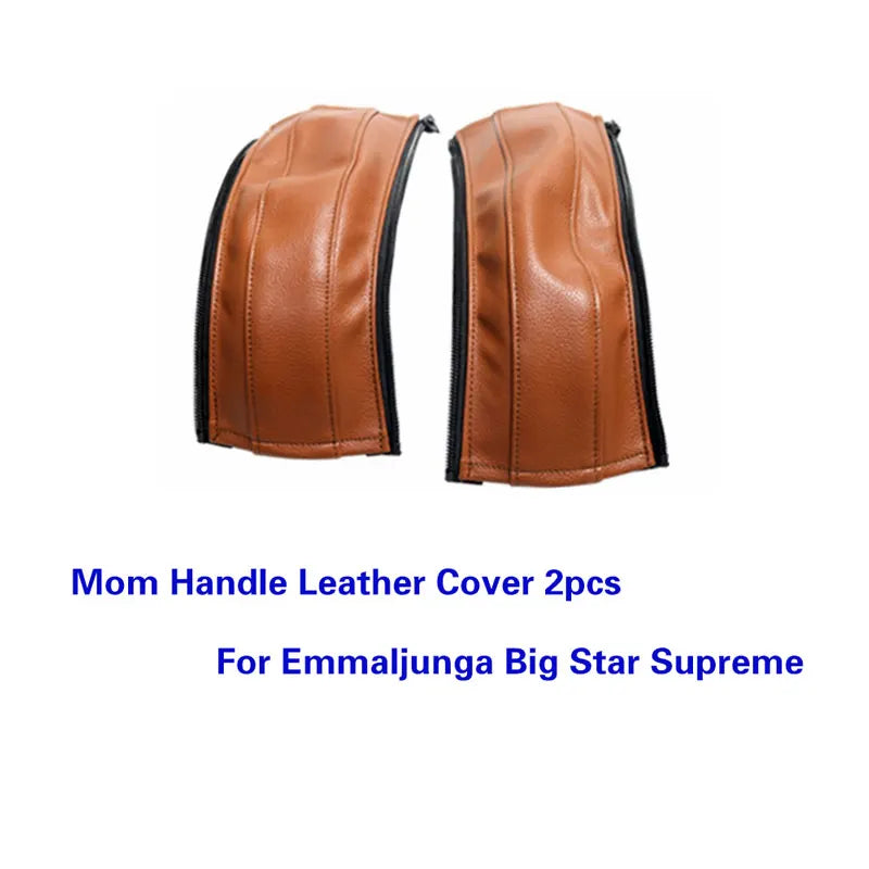 PU Leather  Covers For Emmaljunga Big Star Supreme/Emmaljunga Superviking Handle Protective Cover Baby Stroller Accessories