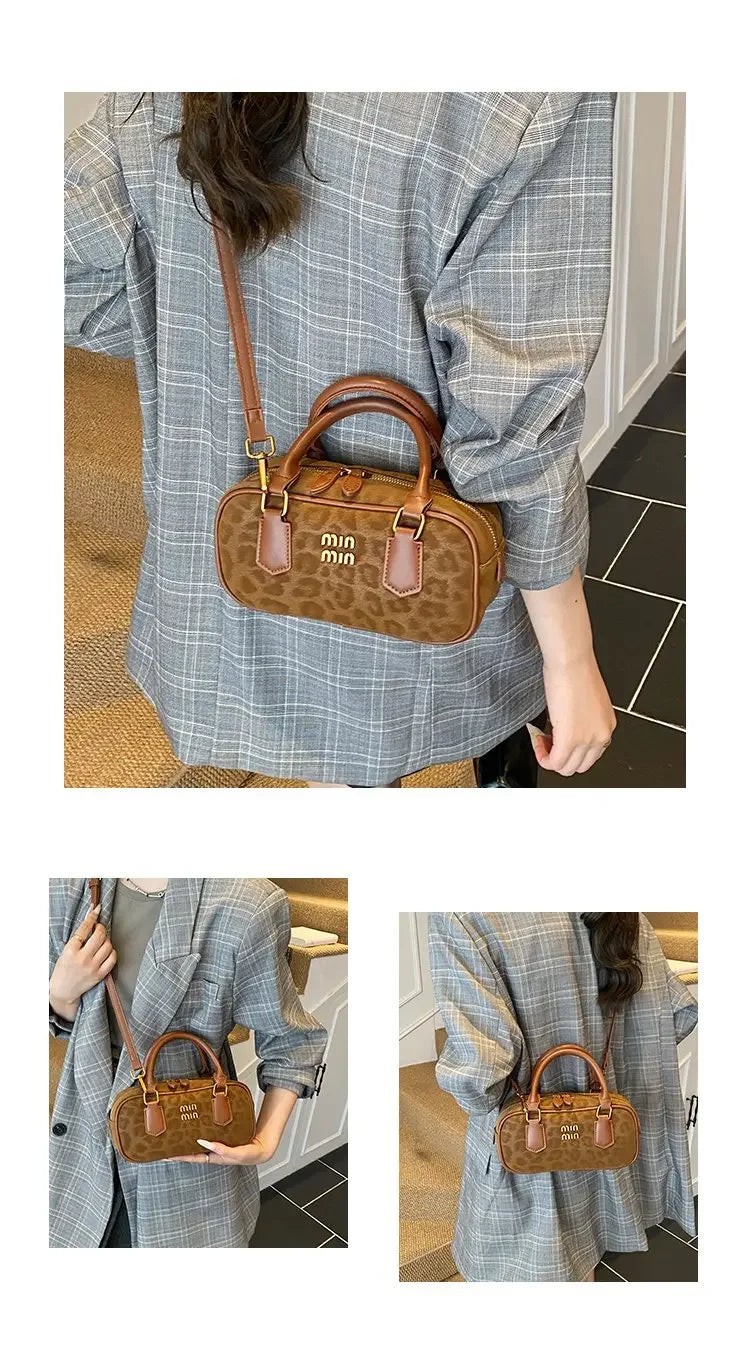 Original Square Leather Satchel Handbag Women Designer Tote Shoulder Crossbody Purse Luxury Diaper Bag