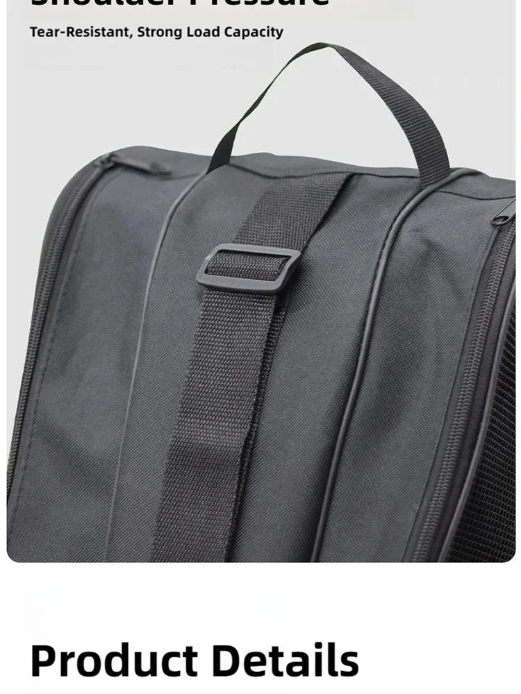 New Ice Skates Storage Bag Inline Skate Bag Top Handle Waterproof Versatile Breathable Accessory with Adjustable Shoulder Strap