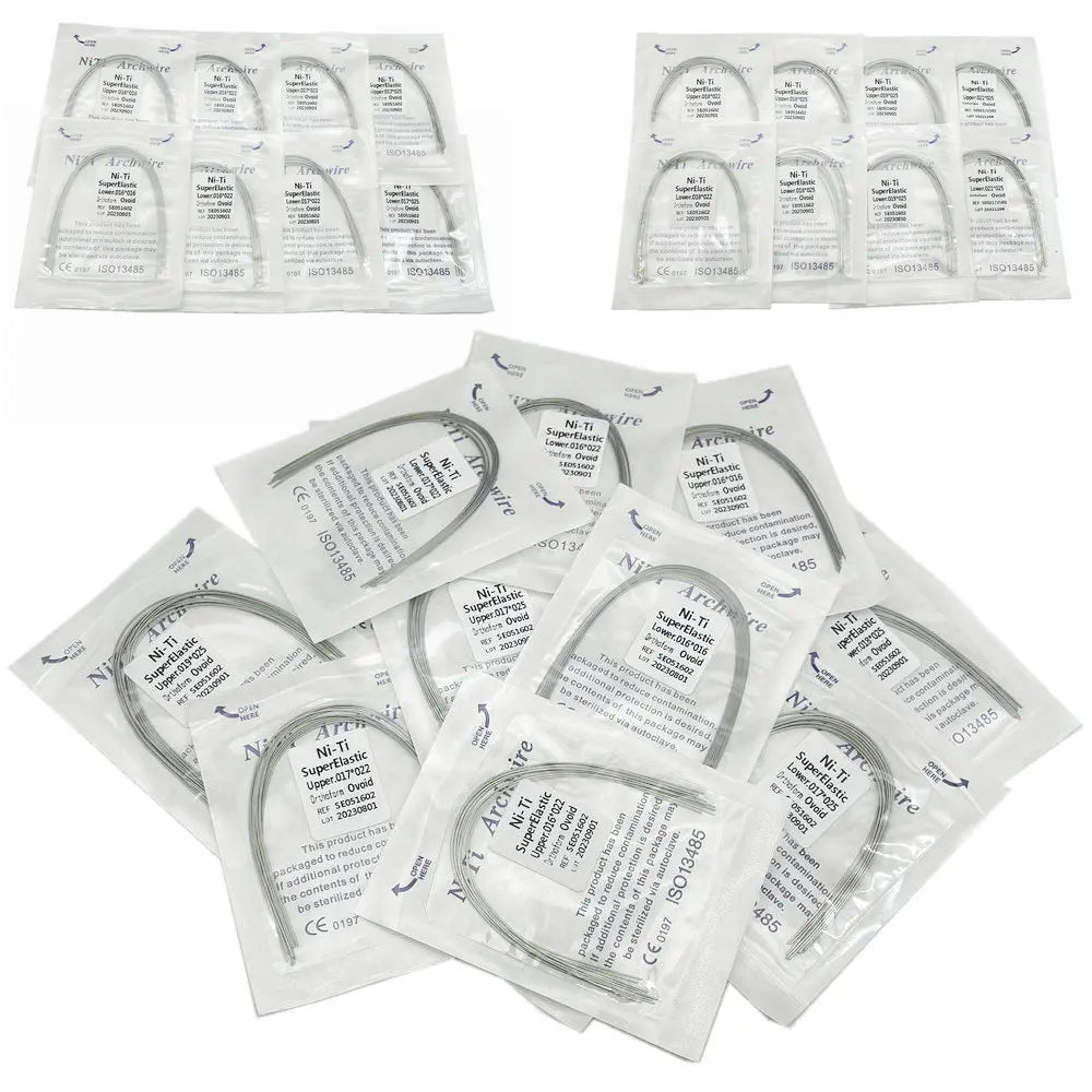 10pcs/pack Orthodontic Dental Super Elastic Oval Form Niti Round/Rectangular Arch Wires Dental Niti Arch Wire Dentist Product