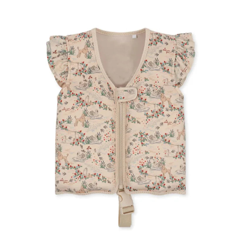 Baby Swimwear Sunscreen Swimsuit for Girls Swimming Summer Clothes Baby Vest Buoyancy Swim Accessories One-piece Beach Swimwear