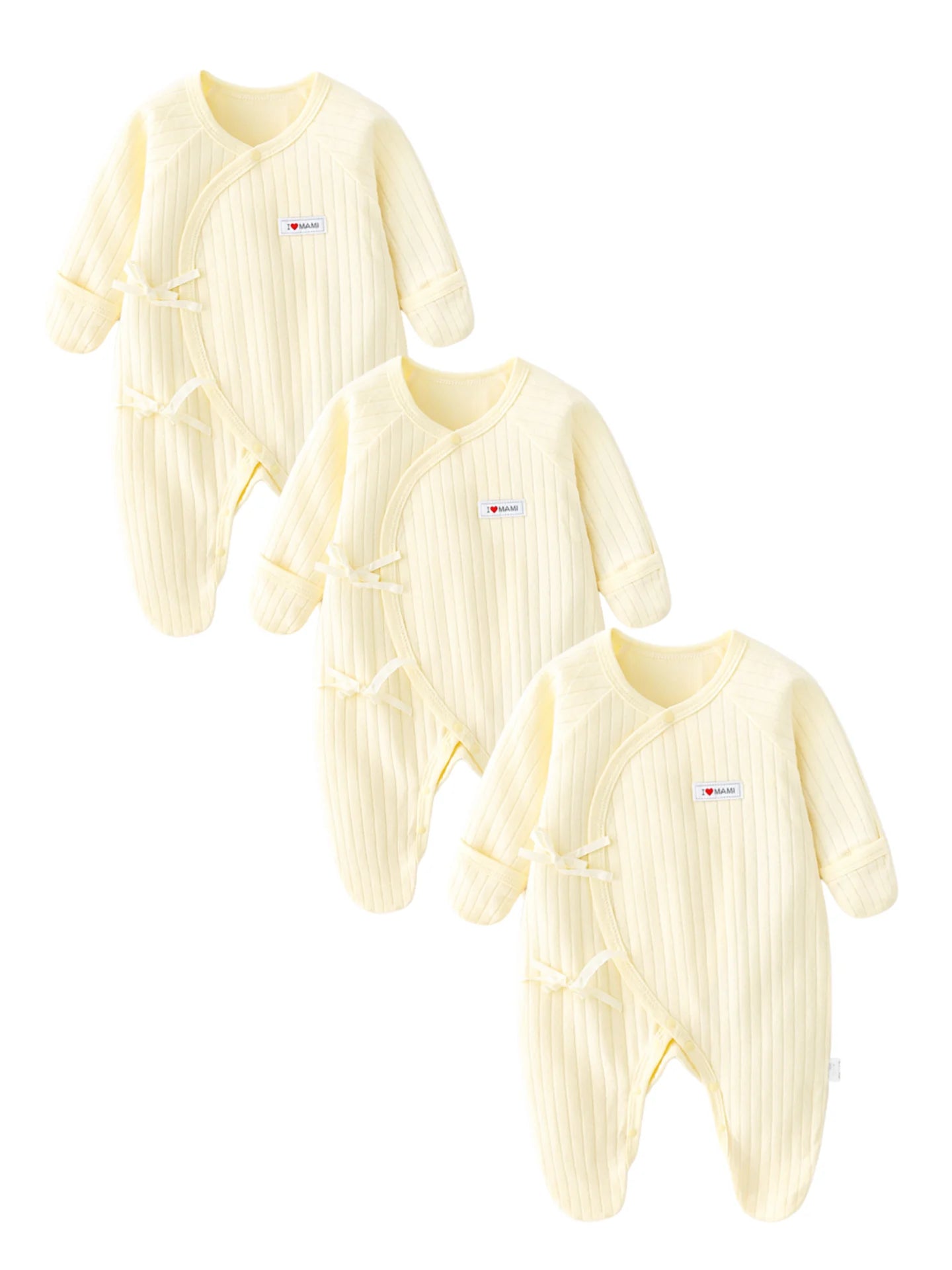 Somenie Baby Long Sleeve Onesie 100% Cotton  Unisex Newborn Cute Bear Head Embroidery Romper Gift For Boys Girls Baby 1-3-6-9M
