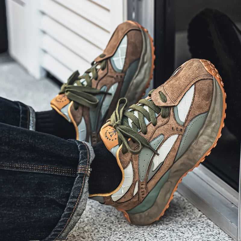 New Arrival Men's Casual Shoes PU Leather Sneakers Comfortable Tenis Masculino Outdoor Male Treking Footwear Travel Skate Shoes